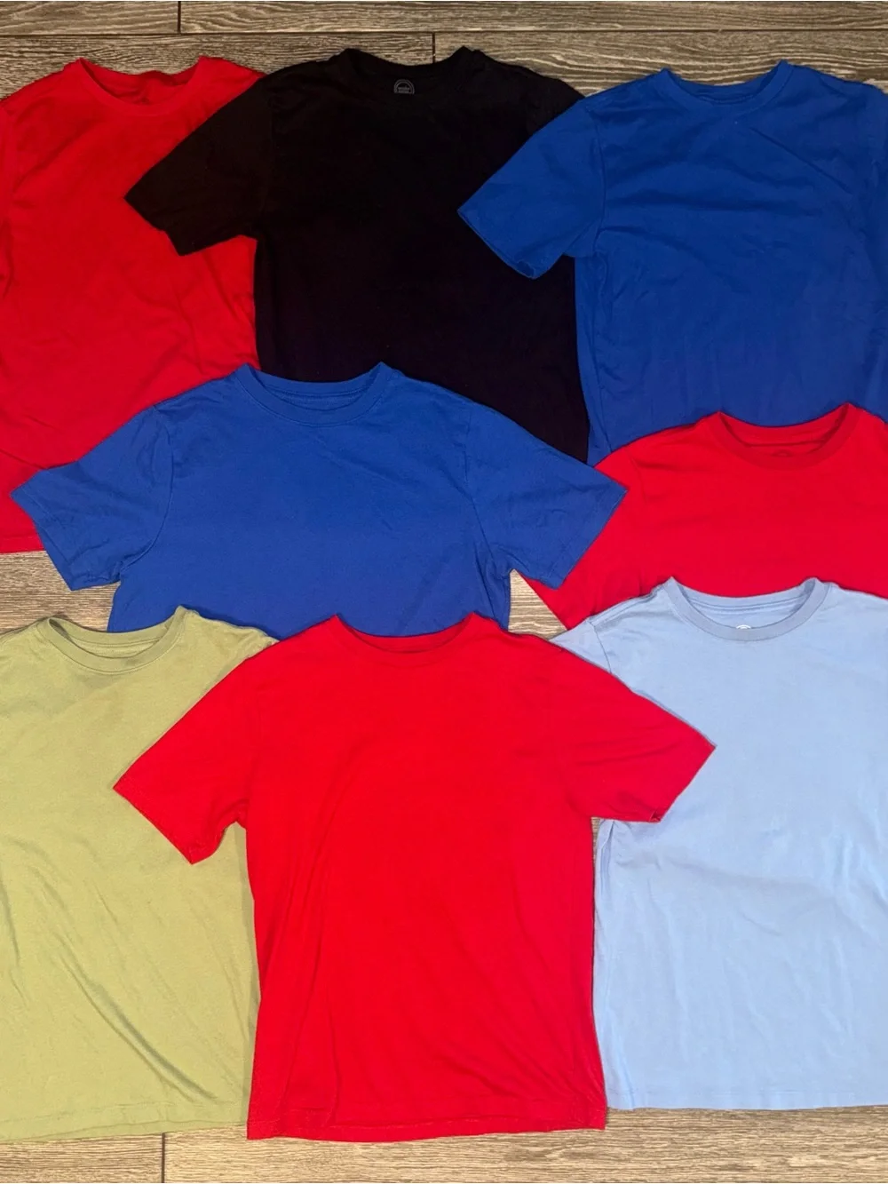Bundle of 8 boys T-Shirt Mixed solid